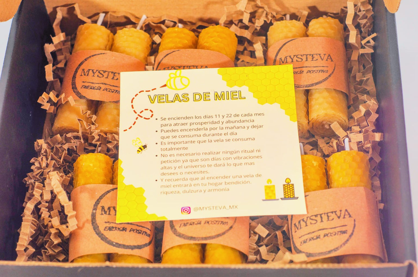 Kit velas de miel mini